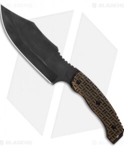 Trouble Blades Custom Bush Bitch Fixed Blade Knife Multi-Cam G-10 (6.6" Black)