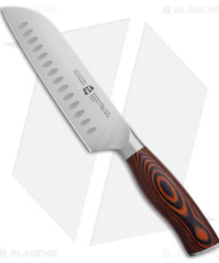 Tuo Cutlery Fiery Phoenix Santoku Knife Pakkawood (7" Satin)