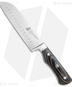 Tuo Cutlery Legacy Santoku Knife Layered G-10 (7" Satin)