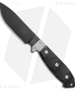 Utica Cutlery UTKS-5 Survival Series Fixed Blade Black Micarta (5.1" Black)