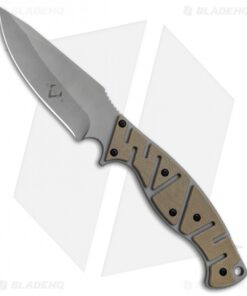 V Nives Altered Beast Fixed Blade Knife Coyote Snow G-10 (4.25" Bead Blast)
