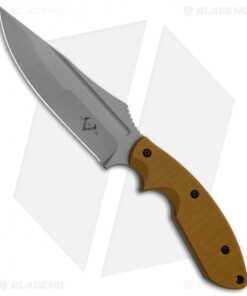 V Nives Frontier Survivor Fixed Blade Knife Coyote Snow G-10 (5.1" Bead Blast)