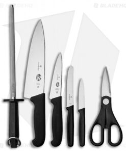 Victorinox Fibrox 7-Piece Kitchen Knife Set Black VN511937X2