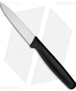 Victorinox Kitchen Paring Knife Black (3.3" Satin)