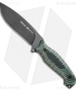 Viper Knives Golia Fixed Blade Knife Green Micarta (5" Black) VT4003CNV