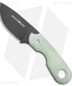 Viper Knives Berus Fixed Blade Knife Drop Point Jade G-10 (2.6" DLC)
