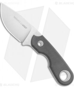 Viper Knives Berus Fixed Blade Knife Drop Point Black Micarta (2.6" Satin)