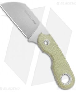 Viper Knives Berus Fixed Blade Knife Sheepsfoot Green Micarta (3.5" Satin)
