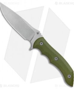WE Knife Co. Stonefish Fixed Blade Knife OD Green G-10 (4.46" Stonewash) 919A