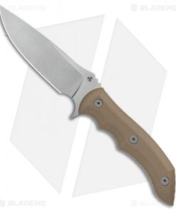 WE Knife Co. Stonefish Fixed Blade Knife Tan G-10 (4.46" Stonewash) 919B