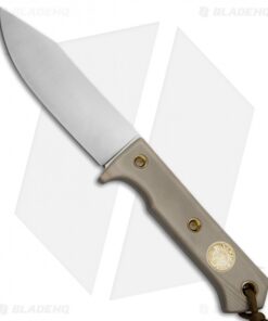 Wallace Edged Tools Knives FS II Fixed Blade Knife Tan G-10 (4.5" Satin)