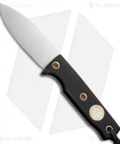 Wallace Edged Tools Field Mouse Fixed Blade Knife Black G-10 (3.25" Satin)