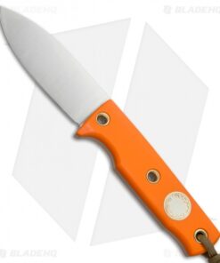 Wallace Edged Tools Field Mouse Fixed Blade Knife Orange G-10 (3.25" Satin)