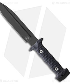 Wander Tactical Centuria Fixed Blade Knife Black Micarta (7" Black)