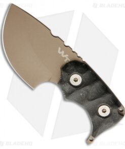 Wander Tactical Tryceratops Fixed Blade Knife Black Micarta (2.5" FDE)
