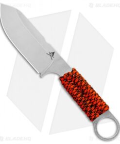 White River Firecraft 3.5 Fixed Blade Knife Orange Paracord (3.5" Stonewash)