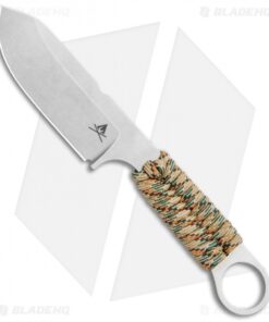 White River Firecraft 3.5 Fixed Blade Knife Treestand Camo Paracord (3.5" SW)