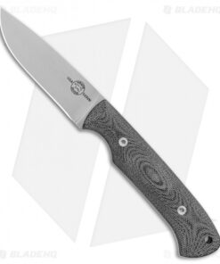 White River Hunter Fixed Blade Knife Black Canvas Micarta (3.5" Polish)
