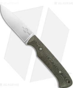 White River Hunter Fixed Blade Knife Black/OD Green Micarta (3.5" Polish)