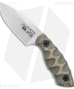 White River Knives GTI 3 Fixed Blade Knife OD Green/Black Micarta (3" SW)