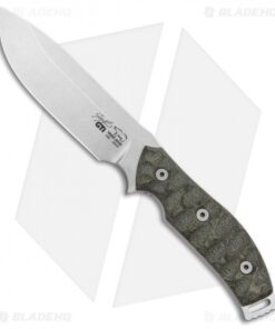 White River Knives GTI Knife Green Micarta (4.5" Stonewash)