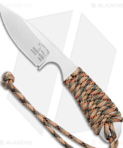 White River Knives M1 Backpacker Knife Treestand Camo Paracord (3" Stonewash)