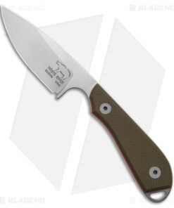 White River M1 Pro Backpacker Fixed Blade Knife Green Orange G-10 (3" SW)