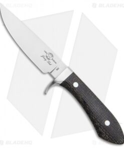 White River Knives Sendero Classic Knife Black Burlap Micarta