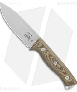 White River Ursus 45 Fixed Blade Knife Maple/Black Richlite (4.5" Stonewash)