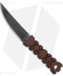 Williams Blade Design Shobu Zukuri Kaiken Brown Burlap Micarta (4.5" Black)