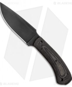 Winkler Knives Woodsman Fixed Blade Knife Black Canvas Laminate (4.25" Caswell)