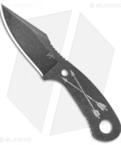 Winkler Knives Jason Knight Zipper Crossed Arrows Neck Knife (2.5" Black Oxide)