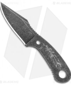 Winkler Knives Jason Knight Zipper Feather Neck Knife (2.5" Black Oxide)