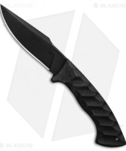 Winkler Knives Pathfinder Fixed Blade Knife Black Micarta (4.75" Black)