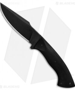 Winkler Knives Pathfinder Fixed Blade Knife Black Rubber (4.75" Black)