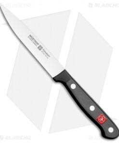 Wusthof Gourmet Utility Knife Black (4.5" Satin)