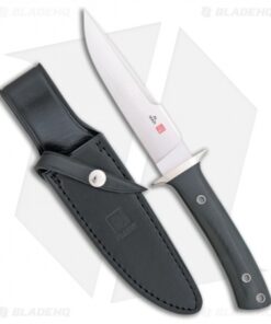 Al Mar Shiva Fixed Blade Knife Black Micarta (5.25" Satin) SV-BM