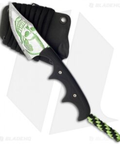 Alan Folts Custom Titanium Minimalist Clip Point Neck Knife Black G10 Handle