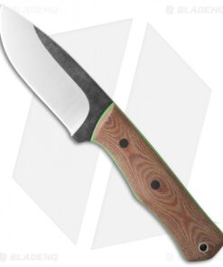 Alfa Knife Ak2 First Strike Knife Brown Micarta/Green G-10 (4" Satin)