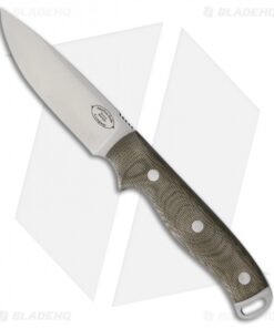 American Knife Company Shenandoah Fixed Blade Knife Green Micarta (4.25" Satin)