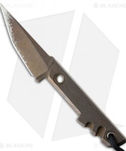 Amsler Knives Mini Slik Titanium Tanto Knife (2" Bronze)