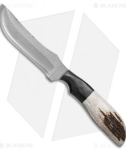 Anza Knives 709-E Fixed Blade Knife Stag Horn (4.5" Satin)