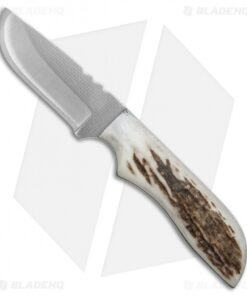Anza Knives JWK-3FE Fixed Blade Knife Stag Horn (3.25" Satin)