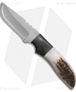Anza Knives WK-3E Fixed Blade Knife Stag Horn (3.25" Plain)