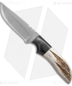 Anza Knives WK-FE Fixed Blade Knife Stag Horn/Micarta (4" Satin)