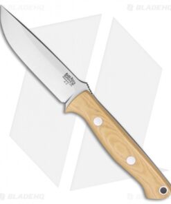 Bark River Bravo EDC Fixed Blade Knife Antique Ivory Micarta (3.25" A2 Satin)