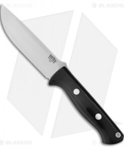 Bark River Bravo 1.25 Fixed Blade Knife Black Canvas Micarta (5" A2 Satin)