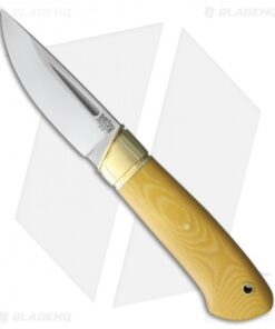 Bark River Brokk Fixed Blade Knife Antique Ivory Micarta (3.5" Satin)
