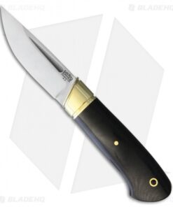 Bark River Brokk Fixed Blade Knife Black Canvas Micarta (3.5" Satin)