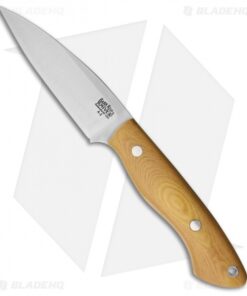 Bark River Bush Seax Bantam Fixed Blade Knife Antique Ivory Micarta (4" A-2)